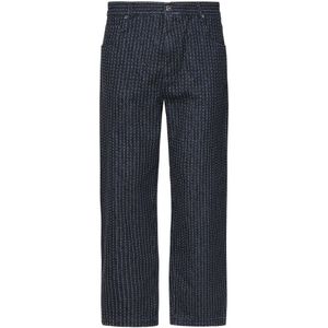 Fendi, Heren, Jeans, Blauw, Maat: W32 Denim,