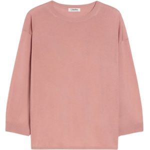 Max Mara, Dames, Truien, Roze, Maat: L Wol,