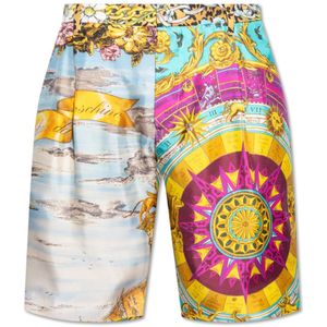 Moschino, Heren, Korte broeken, Veelkleurig, Maat: M Zijde,