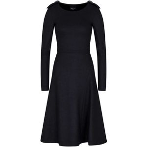 Giorgio Armani, Dames, Jurken, Zwart, Maat: L