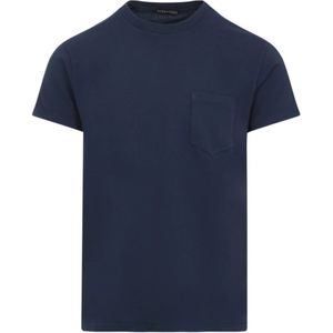 T-shirt - Blauw - Pocket Solid