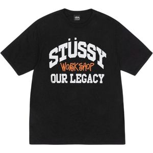 Stüssy, Heren, Tops, Zwart, Maat: S