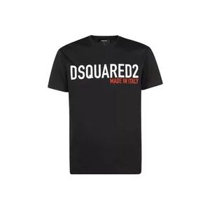 Dsquared2 T-Hemden , Black , Heren , Maat: XL