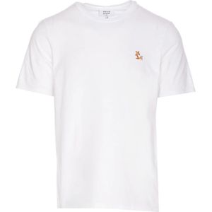 Maison Kitsuné, Heren, Tops, Wit, Maat: XL Katoen,