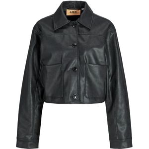 Jack & Jones - Originals Freewear - Leren Jas - Zwart