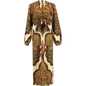 Johanna Ortiz, Dames, Jurken, Veelkleurig, Maat: S Linnen,