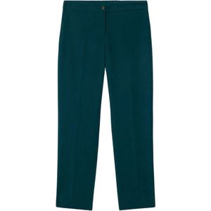 Oltre, Dames, Broeken, Blauw, Maat: S Corduroy,