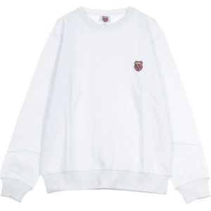K-Swiss, Heren, Sweatshirts & Hoodies, Wit, Maat: M