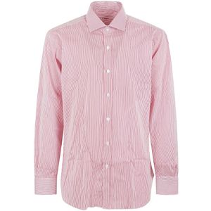 Buonamassa, Heren, Overhemden, Rood, Maat: 3XL Katoen,