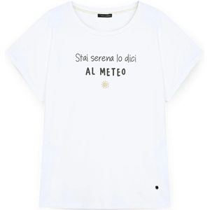 Fiorella Rubino, Dames, Tops, Wit, Maat: XS Jersey,