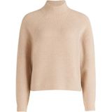 Betty & Co - Chunky Gebreide Hoge Hals Trui - Beige - Dames