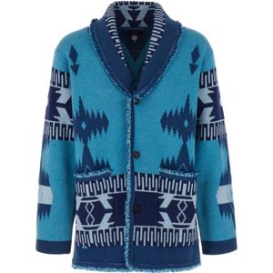 Alanui, Heren, Truien, Blauw, Maat: S Kasjmier,