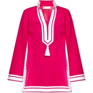 Tory Burch - Overhemden - Roze - Katoen - Strandtuniek