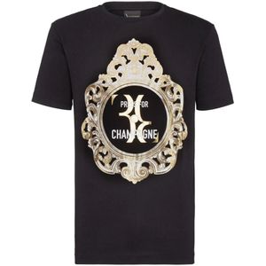 Billionaire, Heren, Tops, Zwart, Maat: XS Katoen,