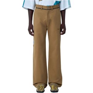 Martine Rose, Heren, Broeken, Beige, Maat: S Katoen,