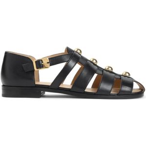 Valentino Garavani, Heren, Schoenen, Zwart, Maat: 39 EU Leer,