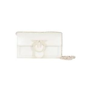 Pinko Love One Wallet C , White , Dames , Maat: ONE Size