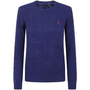 Polo Ralph Lauren - T-shirt - Blauw - Wol-cashmere mix