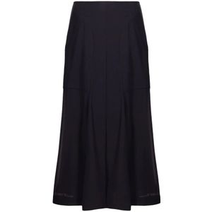 Ferragamo, Dames, Rokken, Zwart, Maat: XS Zijde,