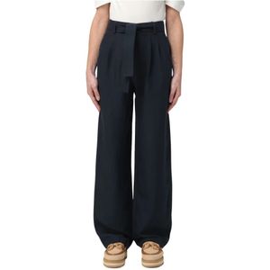 Woolrich, Dames, Broeken, Blauw, Maat: XS Wol,