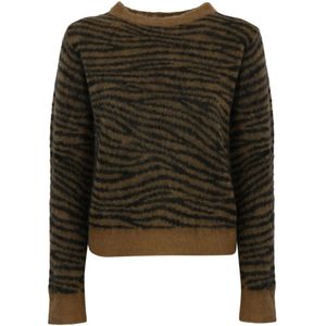 Max Mara Studio, Dames, Truien, Bruin, Maat: S Mohair,