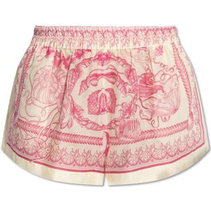 Versace, Dames, Korte broeken, Roze, Maat: M Katoen,