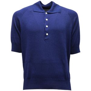 Pt01, Heren, Tops, Blauw, Maat: S