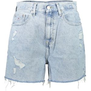 Tommy Hilfiger, Dames, Korte broeken, Blauw, Maat: W25 Katoen,