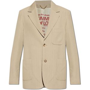 Golden Goose, Heren, Jassen, Beige, Maat: S Viscose,