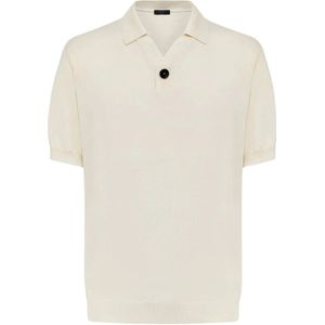Kiton, Heren, Tops, Beige, Maat: L Katoen,