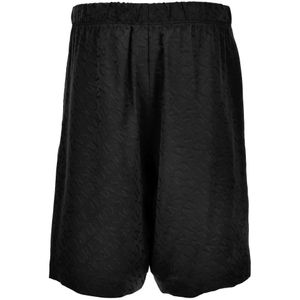 Versace Jeans Couture, Heren, Korte broeken, Zwart, Maat: S Viscose,