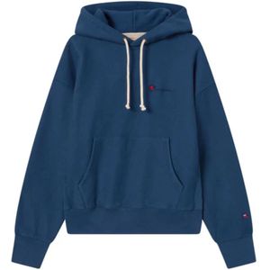 Champion, Heren, Sweatshirts & Hoodies, Blauw, Maat: L Katoen,