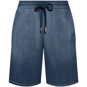 Off White, Heren, Korte broeken, Blauw, Maat: L Katoen,