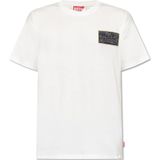 Diesel, Heren, Tops, Wit, Maat: 3XL Katoen,