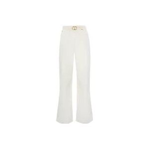 Twinset Wide Broeken , Beige , Dames , Maat: W28