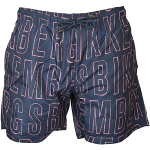 Bikkembergs, Heren, Badkleding, Blauw, Maat: S Poliester,