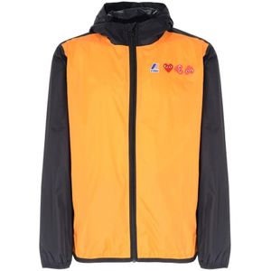Comme des Garçons Play, Heren, Jassen, Oranje, Maat: S Nylon,