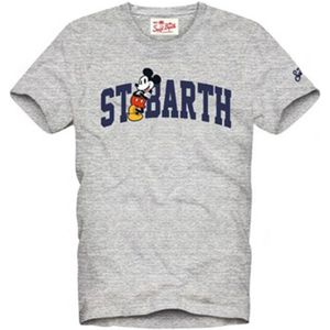 MC2 Saint Barth, Heren, Tops, Grijs, Maat: S Katoen,