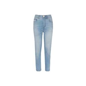 Balmain Faded denim slim fit jeans , Blue , Dames , Maat: M