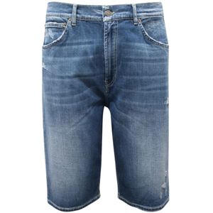 Dondup, Heren, Korte broeken, Blauw, Maat: W33 Katoen,