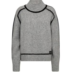 Haute L'Amitié, Dames, Truien, Grijs, Maat: XS Wol,