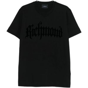 John Richmond, Heren, Tops, Zwart, Maat: M