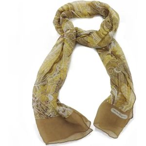 Salvatore Ferragamo Pre-owned, Dames, Pre-owned, Beige, Maat: ONE Size Zijde,