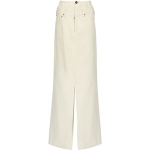 Maison Margiela, Dames, Rokken, Beige, Maat: M Katoen,