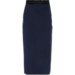 Msgm, Dames, Rokken, Blauw, Maat: XS Wol,