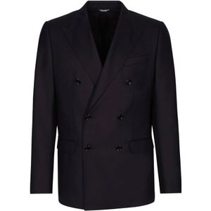 Dolce & Gabbana, Heren, Pakken, Blauw, Maat: M