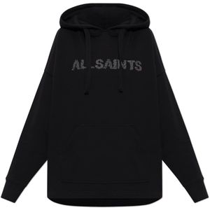 AllSaints, Dames, Sweatshirts & Hoodies, Zwart, Maat: XS Katoen,