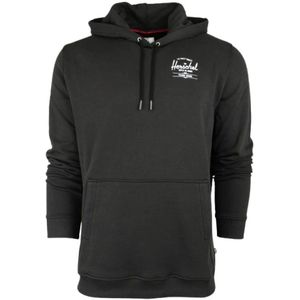 Herschel Supply Co. - Pullover Hoodie Classic Logo - Zwart - Midweight French Terry Katoen