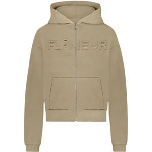 Flâneur, Heren, Sweatshirts & Hoodies, Beige, Maat: S