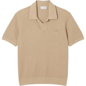 Lacoste, Heren, Tops, Bruin, Maat: S Katoen,